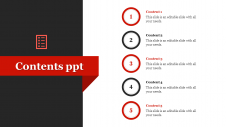Business Contents PPT Template Presentation Design